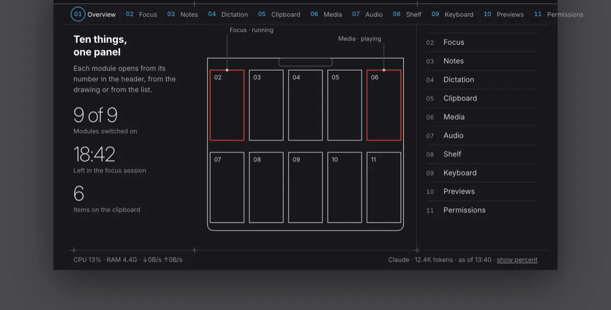 Design study in progress, not in the app yet: the Shuichi hub as a hatched schematic.